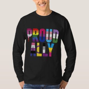 Camiseta Orgulho Ally Lgbtq Gay Lésbica Bissexual Trans Pan