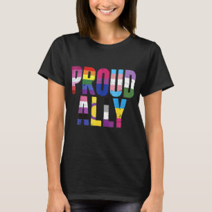Camiseta Orgulho Ally Lgbtq Gay Lésbica Bissexual Trans Pan