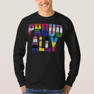 Camiseta Orgulho Ally Lgbtq Gay Lésbica Bissexual Trans Pan