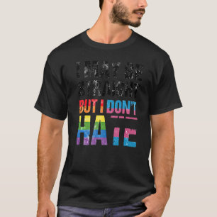 Camiseta Orgulho Allyship Não odeie que eu possa ser Hetero