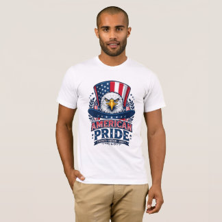 Camiseta Orgulho Americano Águia Careca Chapéu do Tio Sam P