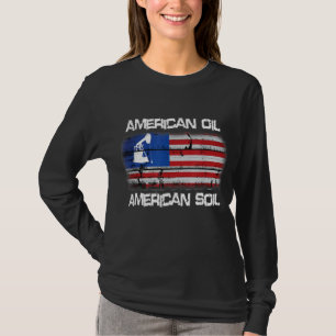 Camiseta Orgulho Americano de Bandeiras do Solo Americano
