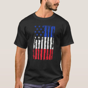 Camiseta Orgulho Americano Francês - Bandeira - Usa - Raíze