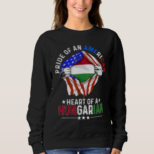 Camiseta Orgulho Americano Húngaro América Estrangeiro Hung