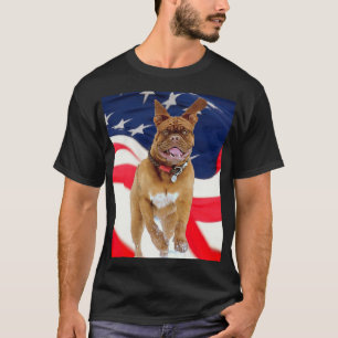Camiseta Orgulho Americano Mastiff Francês