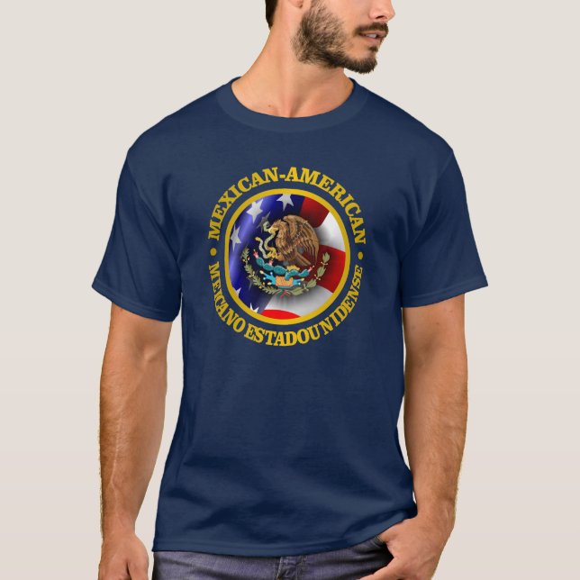 Camiseta Orgulho Americano Mexicano (Frente)