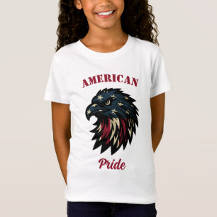 Camiseta Orgulho Americano, Patriótico Águia Azul Vermelha