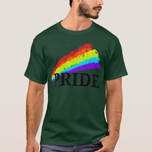 Camiseta orgulho amor é AmorGpride rapaz (Frente)