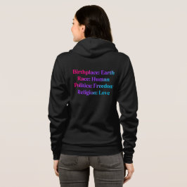 Camiseta Orgulho Andrógino – Local de Nascimento Terra, Raç