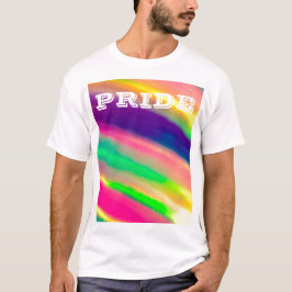 Camiseta Orgulho Arco-íris Aquarela LGBT PixDezines