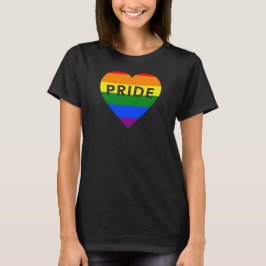 Camiseta Orgulho Arco-íris Coração