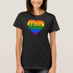 Camiseta Orgulho Arco-íris Coração