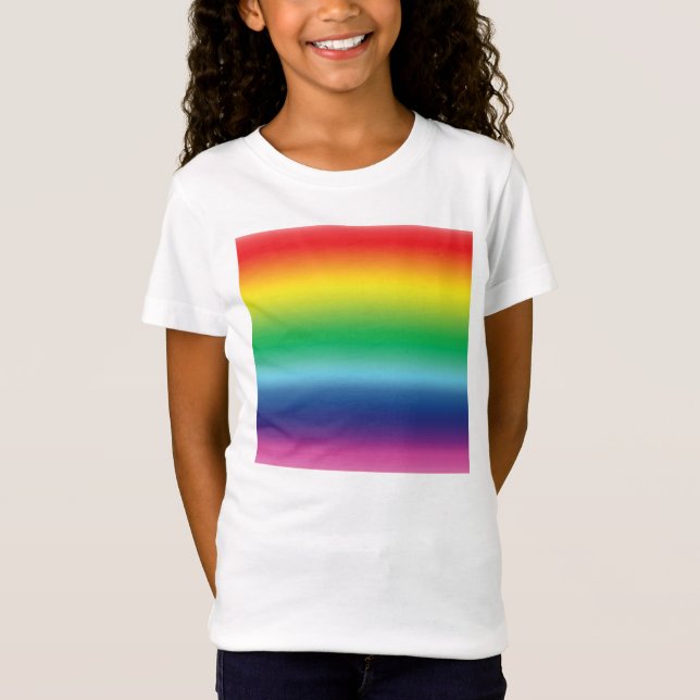 Camiseta Orgulho arco-íris cores lgbtq lgbt gay flag crianç (Frente)