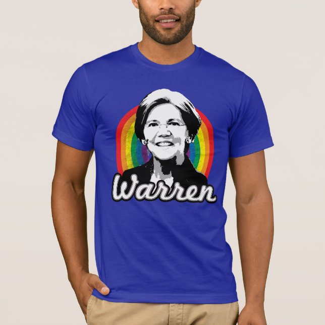 Camiseta Orgulho Arco-íris de Warren (Frente)