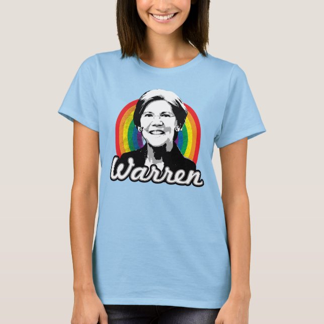 Camiseta Orgulho Arco-íris de Warren (Frente)