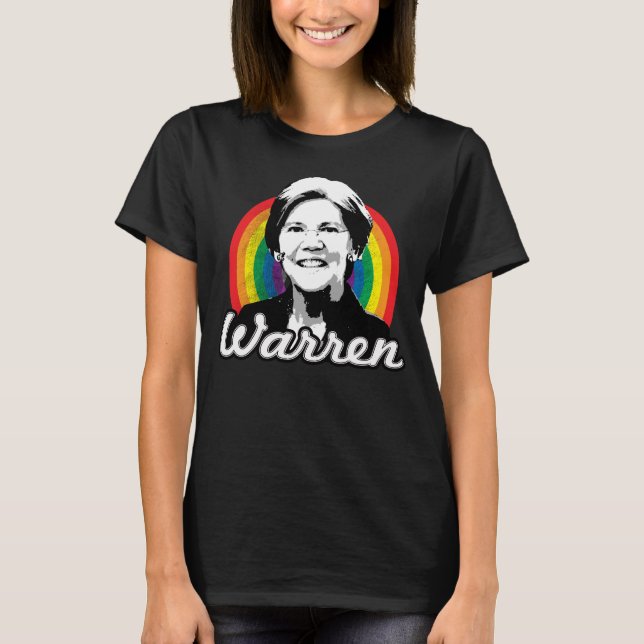 Camiseta Orgulho Arco-íris de Warren (Frente)