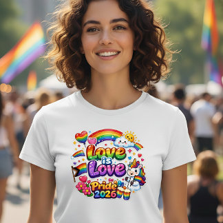 Camiseta Orgulho Arco-íris LGBTQ Amor É Amor