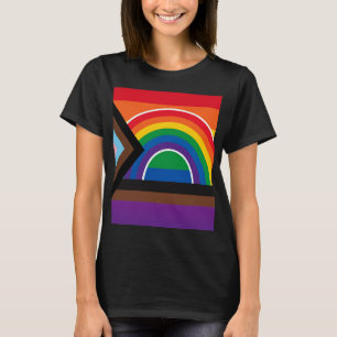 Camiseta Orgulho Arco-íris Preto 