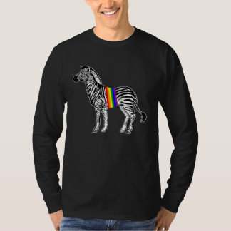 Camiseta Orgulho Arco-íris Zebra Orgulho DNA LGBT