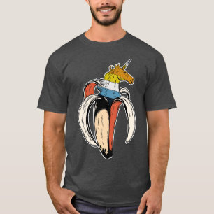 Camiseta Orgulho Aromântico Asexuado do Unicórnio Banana LG