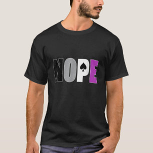 Camiseta Orgulho Asexual NOPE Sinalizador Ace Asexualidade