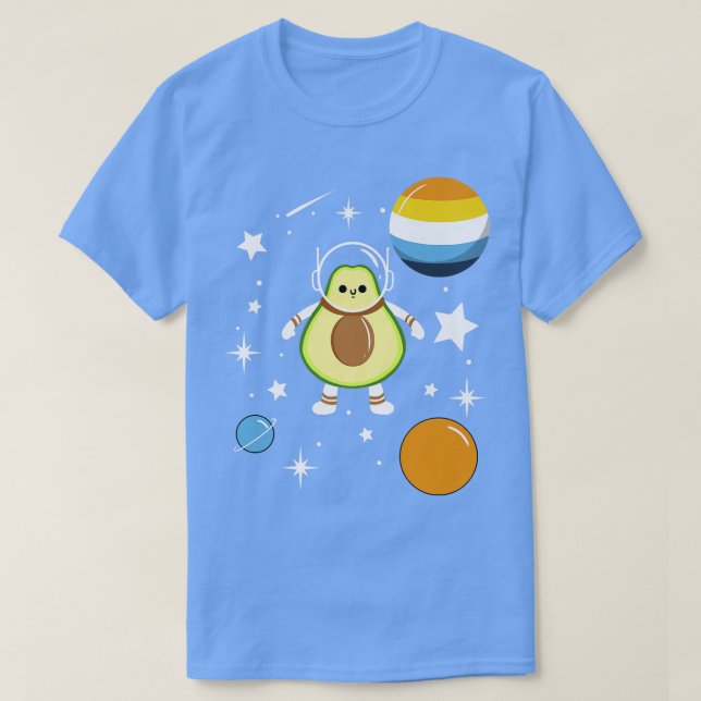 Camiseta Orgulho Astronauta Avocado (Frente do Design)