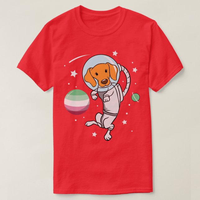 Camiseta Orgulho Astronauta dos Cães (Frente do Design)