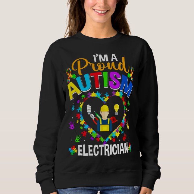 Camiseta Orgulho Autismo Elétrico Consciência Ama Autismo M (Frente)