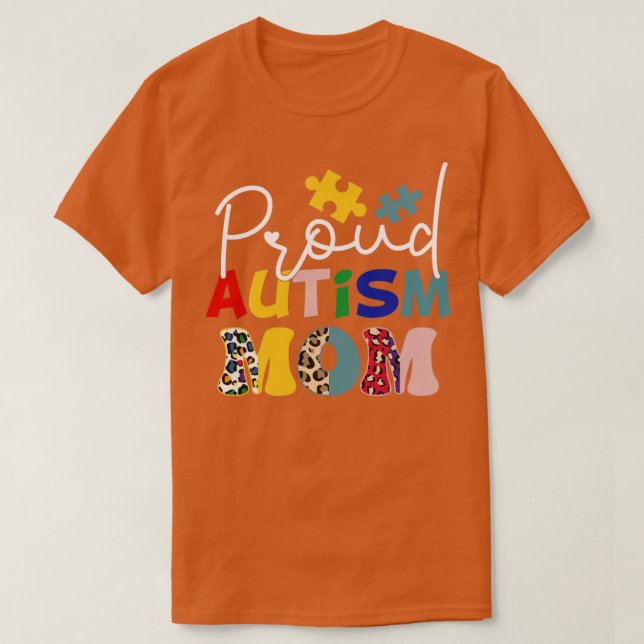 Camiseta Orgulho Autismo Mãe1 (Frente do Design)