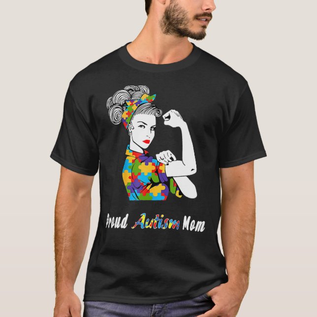 Camiseta Orgulho Autismo Mãe Mundo Autismo Dia da Consciênc (Frente)