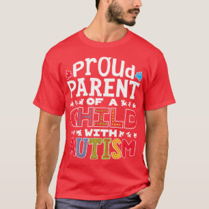 Camiseta Orgulho Autismo-Pai para Homens Meninas Crianças