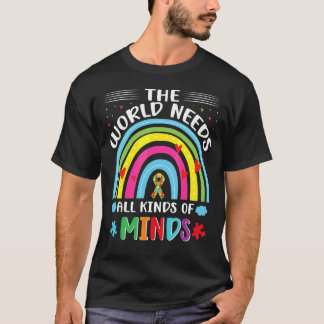 Camiseta Orgulho Autista Mundo Precisa De Todos Os Tipos De