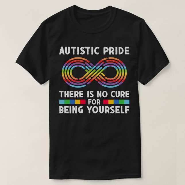 Camiseta Orgulho Autista sendo você mesmo Dia da Consciênci (Frente do Design)