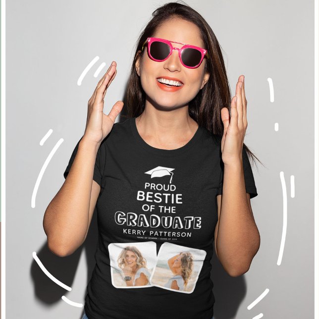 Camiseta Orgulho Bestie da Graduação do Formando (Criador carregado)