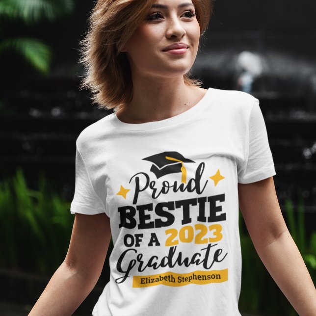 Camiseta Orgulho Bestie de um melhor amigo formando 2023 (Criador carregado)
