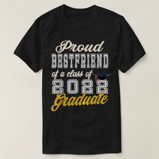 Camiseta Orgulho Bff De Uma Classe De Formando 2022 De 20 (Frente do Design)