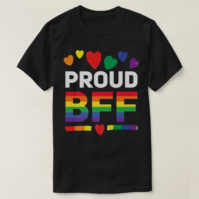 Camiseta Orgulho BFF - Melhor Amigo Lésbica (Frente do Design)