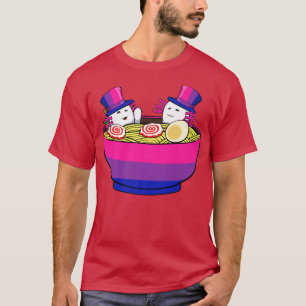 Camiseta Orgulho Bi de Cute LGBT-Q-Axolotl Bissexual