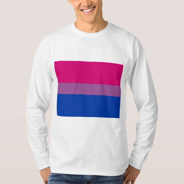 Camiseta Orgulho Bissexual (Bandeira Bi) (Frente)
