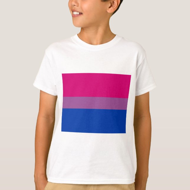 Camiseta Orgulho Bissexual (Bandeira Bi) (Frente)