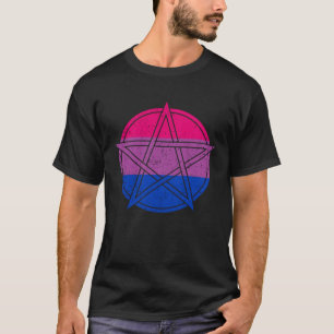 Camiseta Orgulho Bissexual Gótico Wicca Bruxaria Petagram S