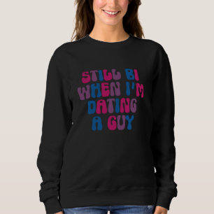 Camiseta Orgulho Bissexual Groovy Retro LGBTQ Ainda Bi Quan