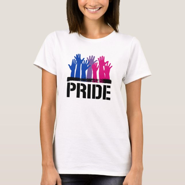 Camiseta Orgulho Bissexual Juntos (Frente)