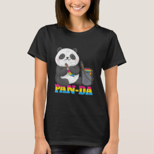 Camiseta Orgulho Bissexual Lgbt Panda Pan Da Queer Nonbinar