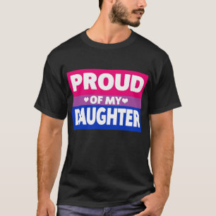 Camiseta Orgulho Bissexual Orgulhoso Da Minha Filha Mãe Pa