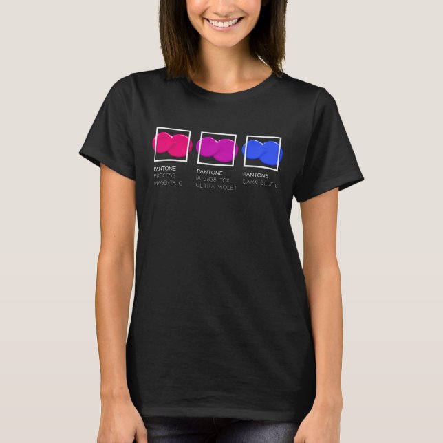 Camiseta Orgulho Bissexual, Presente do Orgulho Bi para Mul (Frente)