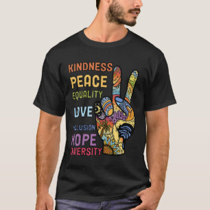 Camiseta Orgulho Bondade Paz Igualdade Amor Inclusão Espera