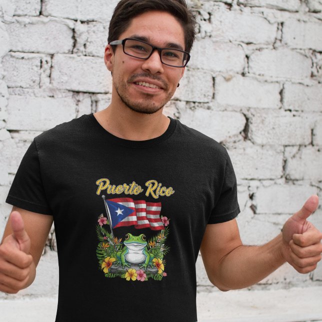 Camiseta Orgulho Boricua Sapo Porto Rico Coquí (Puerto Rico Coquí Frog Boricua Pride T-Shirt)