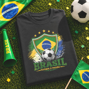 Camiseta Orgulho Brasileiro Torcedor Futebol Brasil