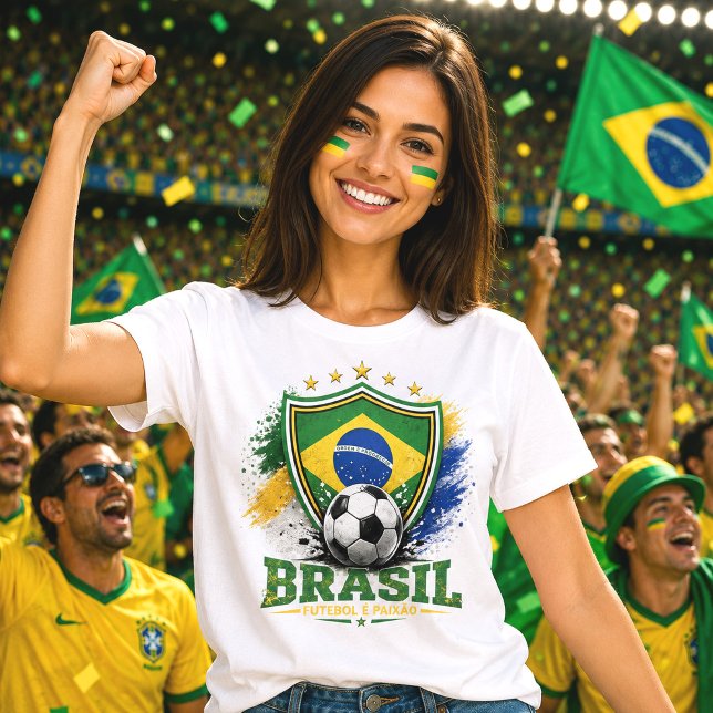 Camiseta Orgulho Brasileiro Torcedor Futebol Brasil (Criador carregado)